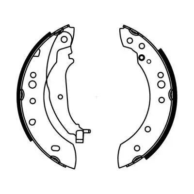 Гальмівна колодка MITSUBISHI COLT, COLT CZC VI, COLT VI SMART FORFOUR 1.1-1.5D 01.04-06.12 ABE C05063ABE (фото 1)