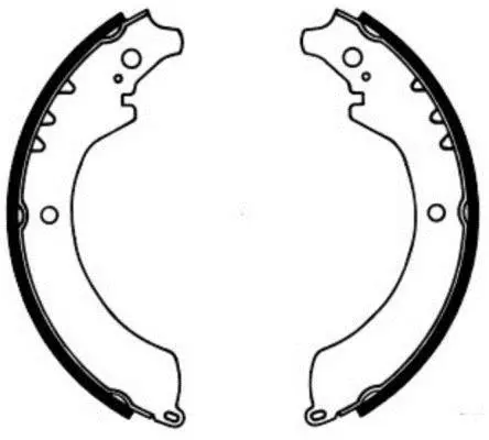 Гальмівна колодка DAIHATSU FEROZA, ROCKY, WILDCAT/ROCKY 1.6/2.0/2.8D 02.85-12.99 ABE C06007ABE (фото 1)