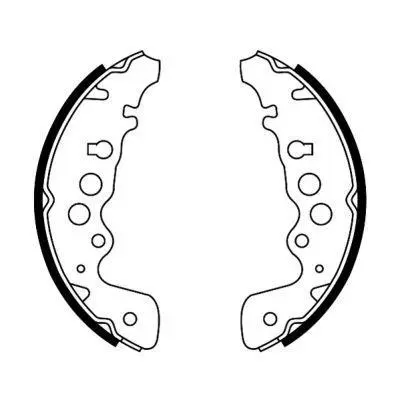 Гальмівна колодка SUZUKI CAPPUCCINO, GRAND VITARA I, GRAND VITARA II, VITARA 0.7-2.7 02.92- ABE C08018ABE (фото 1)
