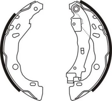 Гальмівна колодка DS DS 3 CITROEN C2, C2 ENTERPRISE, C3 I, C3 II, C3 III, C3 PLURIEL, DS3 LANCIA Y, YPSILON PEUGEOT 1007 1.1-1.6D 10.00- ABE C0C020ABE
