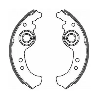 Гальмівна колодка ABARTH RITMO FIAT 126, 127, 128, 147, 900 T/E, 900 T/E PULMINO, CINQUECENTO, DUNA, ELBA, FIORINO, PANDA, PENNY, PREMIO, PUNTO, REGATA, RITMO 0.6-Electric 01.66-01.10 ABE C0F001ABE (фото 1)