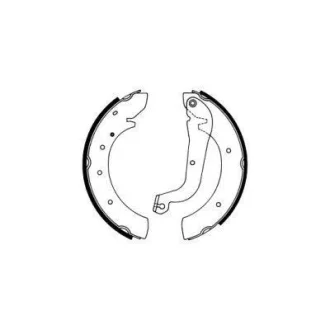 Гальмівна колодка VOLVO S40 I, V40 CITROEN C25, C35 FIAT DUCATO NISSAN SERENA PEUGEOT J5 RENAULT MASTER I 1.8LPG-2.5D 11.73-12.04 ABE C0F005ABE