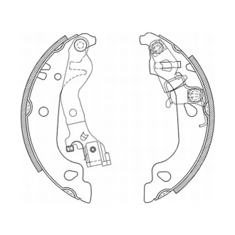 Гальмівна колодка FIAT PUNTO ZASTAVA 10 1.2/1.2CNG/1.4 10.93- ABE C0F018ABE