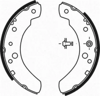 Гальмівна колодка VOLVO 240 FORD TRANSIT 1.6-2.5D 08.74-09.92 ABE C0G017ABE
