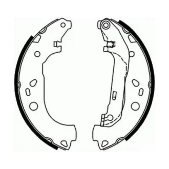 Гальмівна колодка FORD TOURNEO CONNECT, TOURNEO CONNECT V408 NADWOZIE WIELKO, TRANSIT CONNECT, TRANSIT CONNECT V408 1.0-1.8LPG 06.02- ABE C0G050ABE