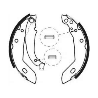 Гальмівна колодка CITROEN AX, BX, XSARA, ZX PEUGEOT 106 II, 205, 205 I, 205 II, 306, 309 I, 309 II 1.0-2.0D 02.83-08.05 ABE C0P003ABE