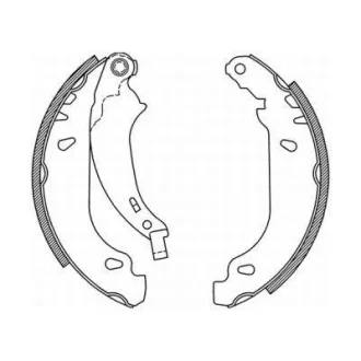 Гальмівна колодка PEUGEOT 206, 206+, 306, 504 1.1-2.5D 08.90- ABE C0P019ABE