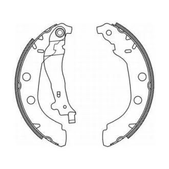Гальмівна колодка PEUGEOT 406 1.6-3.0 11.95-12.04 ABE C0P027ABE