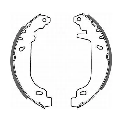 Гальмівна колодка RENAULT 11, 19 I, 19 I CHAMADE, 19 II, 19 II CHAMADE, 21, 9, CLIO I, RAPID, SANDERO/STEPWAY I, SUPER 5, TWINGO I SUBARU REX II 0.7-2.1D 12.81-12.12 ABE C0R004ABE (фото 1)