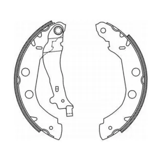 Гальмівна колодка NISSAN KUBISTAR, PRIMERA RENAULT KANGOO, KANGOO EXPRESS, KANGOO II 1.0-2.0D 06.96- ABE C0R014ABE