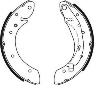 Гальмівна колодка CITROEN BERLINGO RENAULT ESPACE III, LAGUNA I, MEGANE I, MEGANE SCÉNIC, SCENIC I 1.4-3.0 09.95-10.05 ABE C0R030ABE
