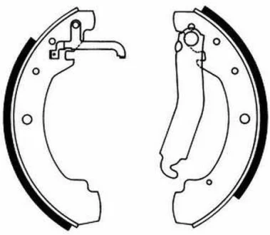 Гальмівна колодка VW LT 28-35 I, LT 40-55 I, TRANSPORTER T3 1.6D-2.7D 04.75-06.96 ABE C0W022ABE