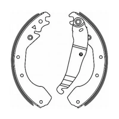 Гальмівна колодка DAEWOO ESPERO, PRINCE OPEL ASCONA B, ASCONA C, COMBO, COMMODORE C, CORSA C, KADETT B, KADETT D, KADETT E, KADETT E COMBO, MANTA B, REKORD E, VECTRA A 1.2-2.5 08.71-07.03 ABE C0X004ABE (фото 1)