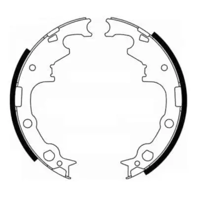 Гальмівна колодка CHRYSLER CARAVAN, GRAND VOYAGER III, VOYAGER I, VOYAGER II, VOYAGER III DODGE CARAVAN, DAKOTA JEEP CHEROKEE, COMANCHE, WRANGLER I, WRANGLER II, WRANGLER III 2.1D-4.7 10.83- ABE C0Y003ABE (фото 1)
