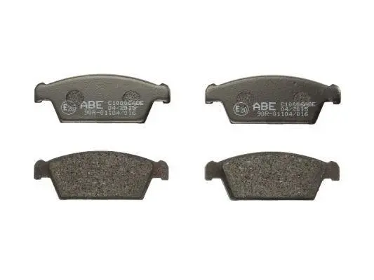 Комплект гальмівних колодок передн, DAEWOO TICO SUZUKI CAPPUCCINO TATA INDICA 0.7/0.8/1.4D 02.92-02.08 ABE C10006ABE (фото 1)
