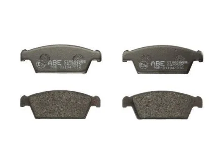 Комплект гальмівних колодок передн, DAEWOO TICO SUZUKI CAPPUCCINO TATA INDICA 0.7/0.8/1.4D 02.92-02.08 ABE C10006ABE