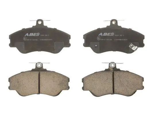 Комплект гальмівних колодок передн, HYUNDAI GRACE, H-1 / STAREX, H100, PORTER 2.4/2.5D/2.6D 07.93-12.04 ABE C10500ABE (фото 1)