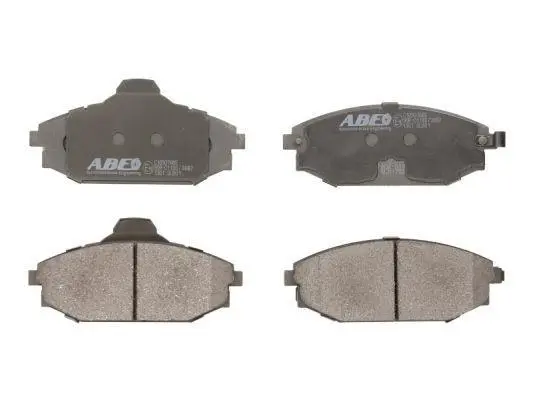 Комплект гальмівних колодок передн, HYUNDAI GALLOPER I, GALLOPER II TOYOTA HILUX VII 2.5D/2.6D/3.0 08.91-05.15 ABE C10507ABE (фото 1)