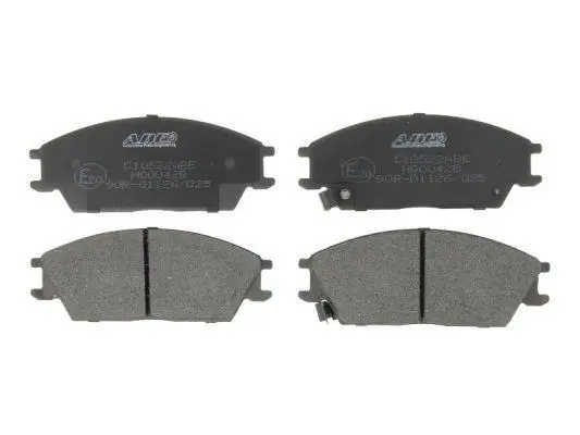 Комплект гальмівних колодок передн, HONDA ACCORD II HYUNDAI ACCENT, ACCENT I, ACCENT II, ACCENT III, ELANTRA III, GETZ, LANTRA I, LANTRA II, PONY, PONY / EXCEL, S 1.1-2.0 09.83-12.10 ABE C10522ABE (фото 1)