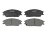 Комплект гальмівних колодок передн, HONDA ACCORD II HYUNDAI ACCENT, ACCENT I, ACCENT II, ACCENT III, ELANTRA III, GETZ, LANTRA I, LANTRA II, PONY, PONY / EXCEL, S 1.1-2.0 09.83-12.10 ABE C10522ABE (фото 1)