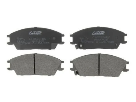 Комплект гальмівних колодок передн, HONDA ACCORD II HYUNDAI ACCENT, ACCENT I, ACCENT II, ACCENT III, ELANTRA III, GETZ, LANTRA I, LANTRA II, PONY, PONY / EXCEL, S 1.1-2.0 09.83-12.10 ABE C10522ABE