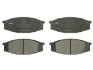 Комплект гальмівних колодок передн, MITSUBISHI PAJERO I NISSAN 280ZX,ZXT, CABSTAR, PATROL GR IV, PATROL GR V, PATROL III/1, PATROL III/2, URVAN, VANETTE TOYOTA CROWN 1.2-4.2D 10.78- ABE C11034ABE (фото 1)