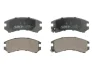 Комплект гальмівних колодок передн, NISSAN 180SX, AVENIR, MICRA IV, PATROL GR V, SENTRA V, SKYLINE, SUNNY II SUZUKI SWIFT I, SWIFT II 1.2-3.0D 08.85- ABE C11035ABE (фото 1)