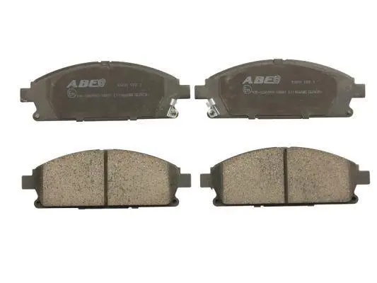 Комплект гальмівних колодок передн, ACURA MDX HONDA CR-Z INFINITI Q45 I, Q45 II, QX4 NISSAN CARAVAN, PATHFINDER II, QUEST, TERRANO II, X-TRAIL I 1.5H-4.1 10.92- ABE C11066ABE (фото 1)
