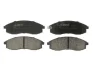 Комплект гальмівних колодок передн, MITSUBISHI COLT VI, DELICA / SPACE GEAR, ECLIPSE, ECLIPSE II, ECLIPSE III, L 300 III, L200, L400, LANCER IV, LANCER V, LANCER VII, LANCER VIII 0.7-3.5 03.80- ABE C11074ABE (фото 1)