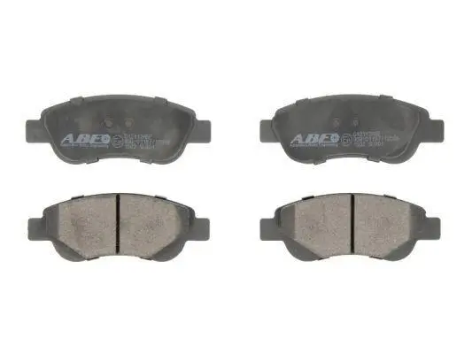 Комплект гальмівних колодок передн, CITROEN C1, C1 II PEUGEOT 107, 108 TOYOTA AYGO, YARIS 1.0-1.4D 06.05- ABE C12112ABE (фото 1)