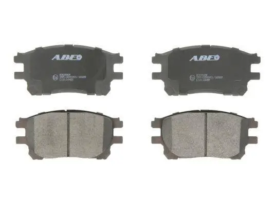 Комплект гальмівних колодок передн, TOYOTA GAIA, HARRIER, MARK II, NADIA, PREVIA II 2.0-3.0 08.96-02.06 ABE C12114ABE (фото 1)