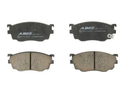 Комплект гальмівних колодок передн, MAZDA 323 F VI, 323 S VI, 6, 626 IV, 626 V, PREMACY 1.6-2.0D 08.93-08.07 ABE C13046ABE