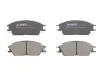 Комплект гальмівних колодок передн, HONDA ACCORD II HYUNDAI ACCENT, ACCENT I, ACCENT II, ELANTRA III, GETZ, LANTRA I, PONY, PONY / EXCEL, S, SONATA III 1.1-2.0 09.83-12.10 ABE C14020ABE (фото 1)
