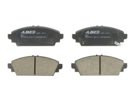 Комплект гальмівних колодок передн, HONDA ACCORD VI, CIVIC VII, CR-V II, S2000 1.6-2.4 03.97- ABE C14041ABE