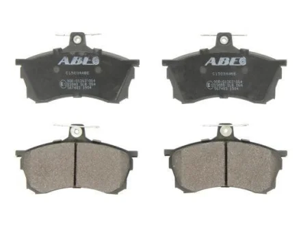 Комплект гальмівних колодок передн, MITSUBISHI CARISMA, COLT VI, DELICA / SPACE GEAR, ECLIPSE, ECLIPSE II, ECLIPSE III, L 300 III, L200, L400, LANCER IV, LANCER V, LANCER VII 0.7-3.5 03.80- ABE C15034ABE