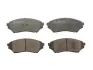 Комплект гальмівних колодок передн, MITSUBISHI L200, PAJERO II, PAJERO IV, PAJERO JUNIOR I, PAJERO MINI I, PAJERO PININ I, PAJERO SPORT I 0.7-3.2D 10.94- ABE C15041ABE (фото 1)