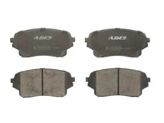 Комплект гальмівних колодок передн, SUZUKI GRAND VITARA I, GRAND VITARA II, SPLASH, SWIFT III, XL-7 1.2-2.7 02.01- ABE C18022ABE (фото 1)