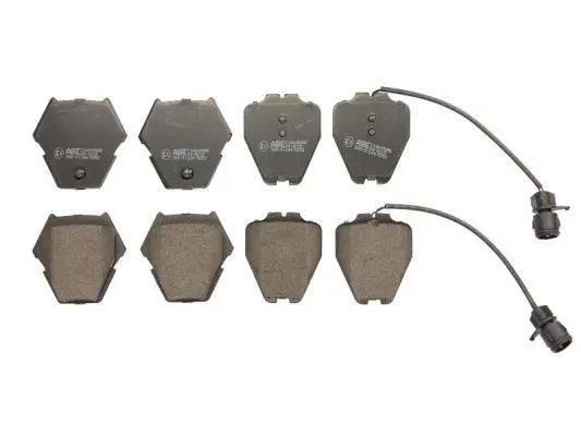 Комплект гальмівних колодок передн, AUDI A6 C4, A6 C5, A8 D2, ALLROAD C5 2.5D-4.2 03.94-08.05 ABE C1A049ABE (фото 1)