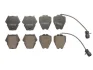 Комплект гальмівних колодок передн, AUDI A6 C4, A6 C5, A8 D2, ALLROAD C5 2.5D-4.2 03.94-08.05 ABE C1A049ABE (фото 1)