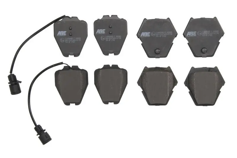 Комплект гальмівних колодок передн, AUDI A6 C4, A6 C5, A8 D2, ALLROAD C5 2.5D-4.2 03.94-08.05 ABE C1A049ABE-P (фото 1)