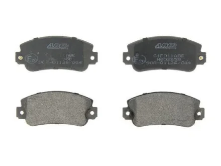 Комплект гальмівних колодок передн, DAIHATSU CHARADE I FIAT 131, 147, 900 T/E, 900 T/E PULMINO, PANDA, REGATA, RITMO, SEICENTO / 600, TEMPRA, TIPO, UNO 0.65-Electric 10.74-06.06 ABE C1F011ABE