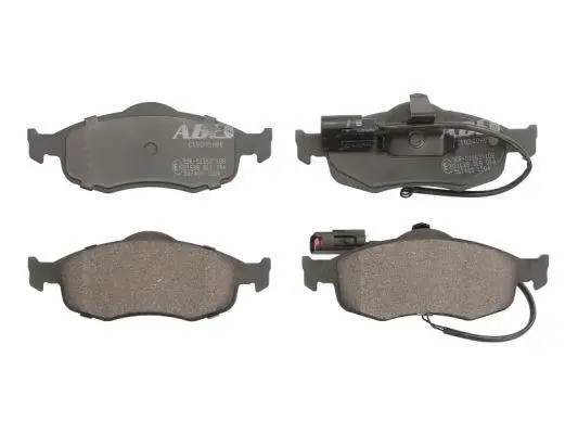 Комплект гальмівних колодок передн, FORD COUGAR, MONDEO I, MONDEO II, SCORPIO I, SCORPIO II, TRANSIT FORD USA CONTOUR 1.6-2.9 09.86-12.01 ABE C1G030ABE (фото 1)