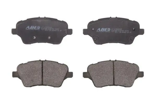 Комплект гальмівних колодок передн, FORD B-MAX, ECOSPORT, FIESTA, FIESTA VI, FIESTA VII, TOURNEO COURIER B460, TRANSIT COURIER B460 1.0-1.6D 06.08- ABE C1G064ABE (фото 1)
