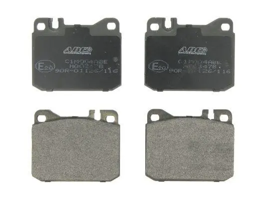 Комплект гальмівних колодок передн, MERCEDES 123 (C123), 123 T-MODEL (S123), 123 (W123), 124 (W124), S (C126), S (W116), S (W126), SL (C107), SL (R107) 2.0-5.5 05.71-08.92 ABE C1M004ABE (фото 1)