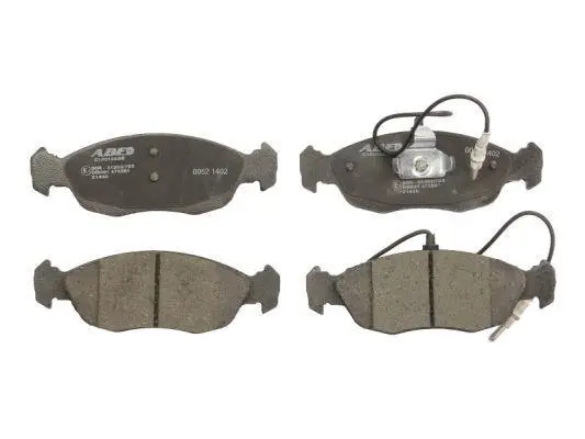 Комплект гальмівних колодок передн, CITROEN XSARA PEUGEOT 106 II, 205 I, 205 II, 306 1.1-2.0 02.84-08.05 ABE C1P019ABE (фото 1)