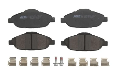 Комплект гальмівних колодок передн, PEUGEOT 3008, 3008 I, 308, 308 I, 408, 5008 1.2-2.0DH 09.07- ABE C1P047ABE-P
