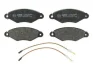 Комплект гальмівних колодок передн, NISSAN KUBISTAR, MURANO II, NAVARA NP300, QASHQAI I RENAULT KANGOO, KANGOO EXPRESS 1.0-3.5 08.97- ABE C1R028ABE (фото 1)
