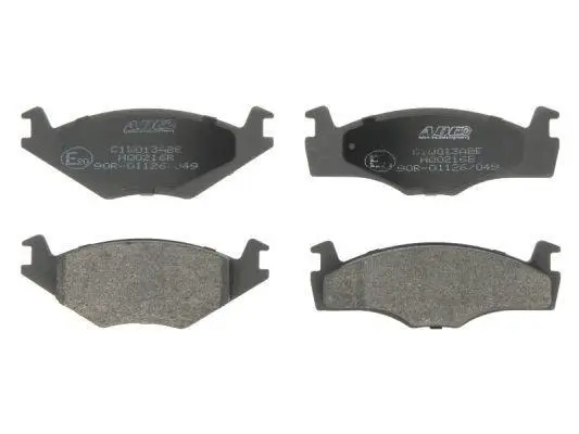 Комплект гальмівних колодок передн, SEAT CORDOBA, CORDOBA VARIO, IBIZA II VW DERBY, POLO, POLO CLASSIC, POLO II, POLO III, POLO III CLASSIC, SAVEIRO G1 1.0-1.9D 08.81-12.02 ABE C1W013ABE (фото 1)