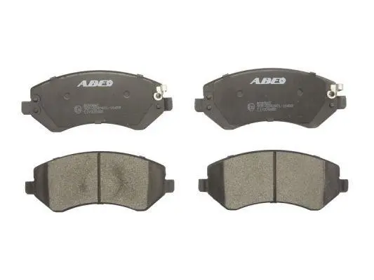Комплект гальмівних колодок передн, CHRYSLER VOYAGER III, VOYAGER IV DODGE CARAVAN, GRAND JEEP CHEROKEE, LIBERTY 2.0-3.8 01.95-12.08 ABE C1Y005ABE (фото 1)