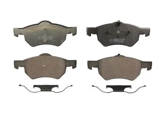 Комплект гальмівних колодок передн (16 дюймів), CHRYSLER CARAVAN, GRAND VOYAGER III, RAM VAN, VOYAGER III, VOYAGER IV DODGE CARAVAN, GRAND 2.0-3.8 01.95-07.09 ABE C1Y007ABE (фото 1)